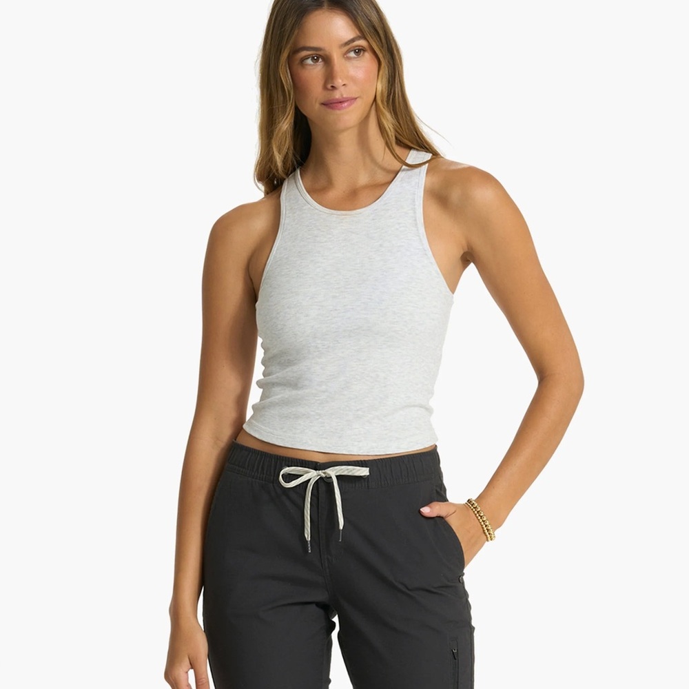 Vuori plyo pose tank- white heather XS